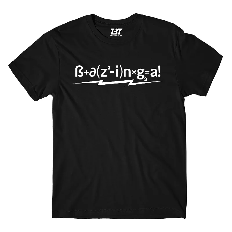 bold red t-shirts vibrant -The Big Bang Theory T shirt - Bazinga Equation