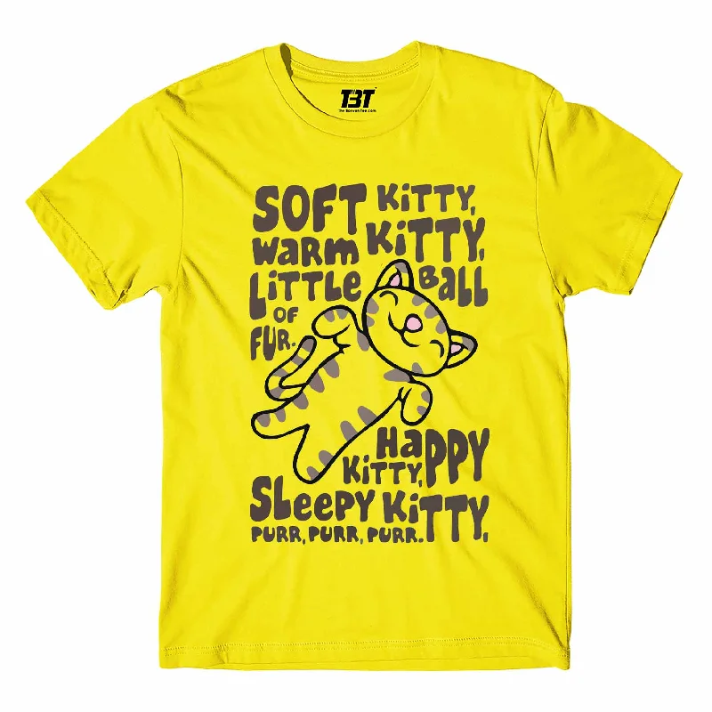 pastel blue t-shirts for women -The Big Bang Theory T shirt - Soft Kitty