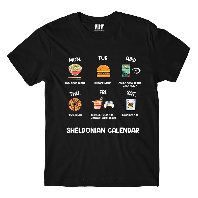 vintage car t-shirts retro -The Big Bang Theory T shirt - Sheldonian Calendar