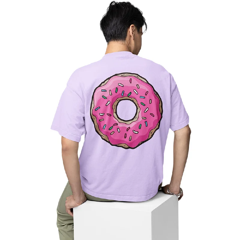 maroon v-neck t-shirts sharp -The Simpsons Oversized T shirt - Donut