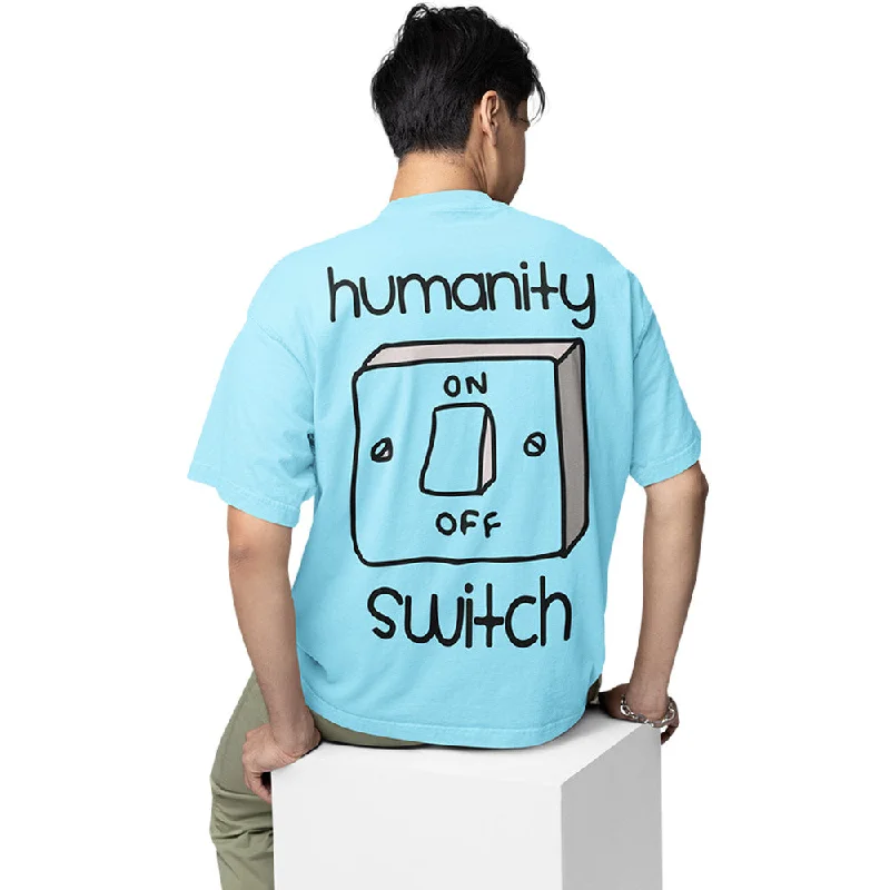 retro surf t-shirts beach -The Vampire Diaries Oversized T shirt - Humanity Switch