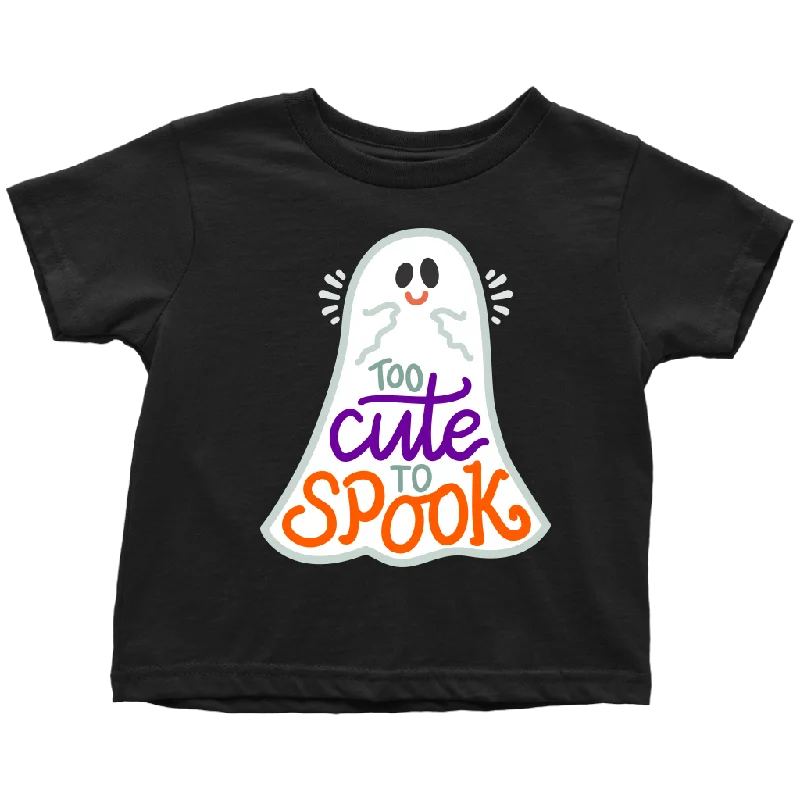 eco cotton t-shirts sustainable -Too CUTE to SPOOK Halloween Toddler T-Shirt