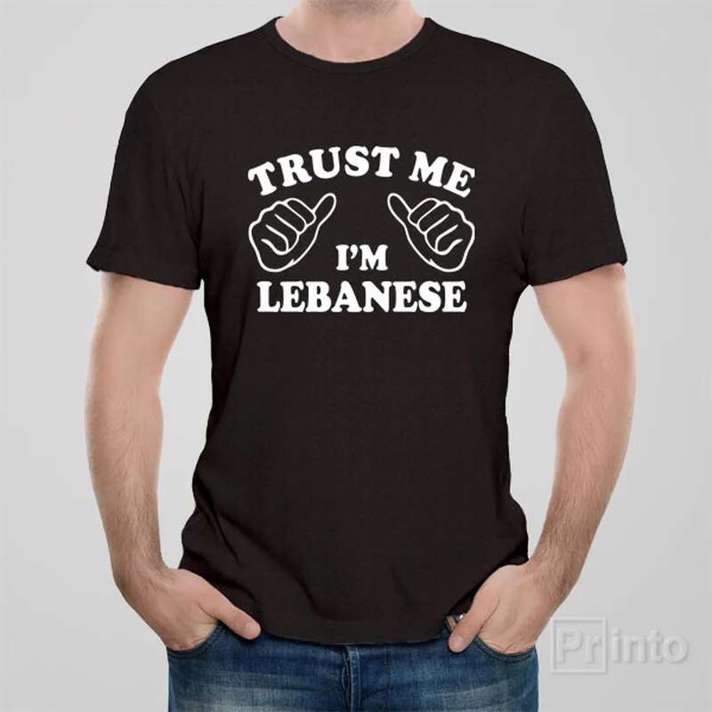 navy polo t-shirts polished -Trust me - I am Lebanese - T-shirt