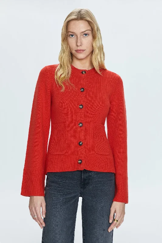 cardigan casual wear -Dani Cardigan - Rouge