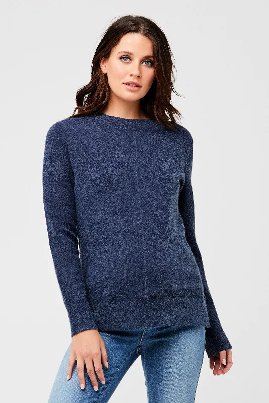 pullover sweater modern cotton -Dream Maternity Nursing Sweater