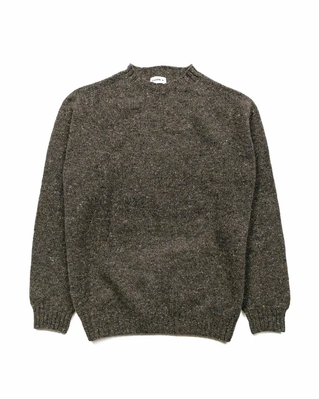 pullover sweater neutral black -Lost & Found Donegal Sweater Staffa