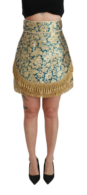 taupe silk skirts luxurious -Dolce & Gabbana Elevate Your Wardrobe with Our Exquisite  Women's Skirt