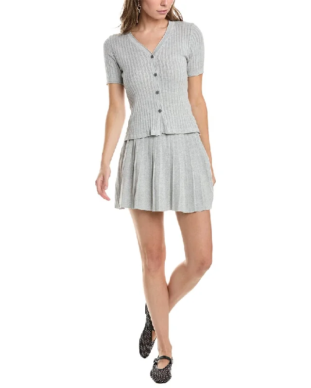 heather grey pencil skirts smart -Femme Society Top & Skirt Set