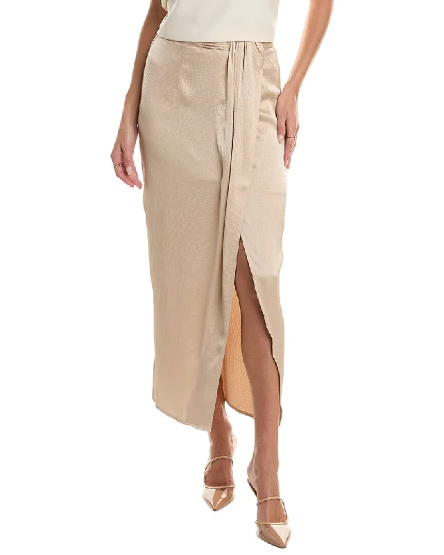 sage high waisted skirts chic -Heartloom Maeve Maxi Skirt