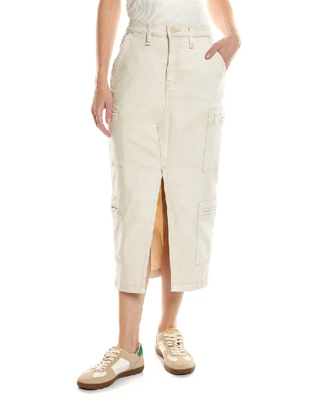 taupe chiffon skirts flowy -HUDSON Jeans Cargo Skirt