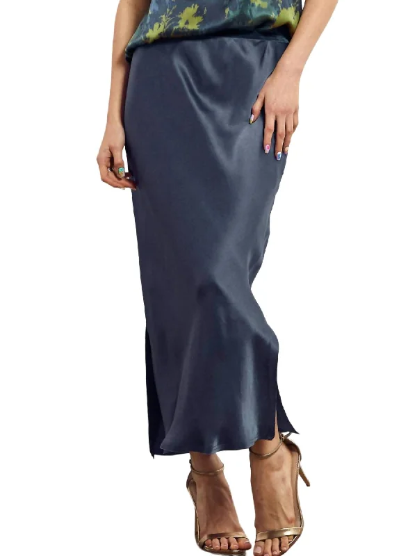 khaki chiffon skirts elegant -Long For It Skirt In Agave