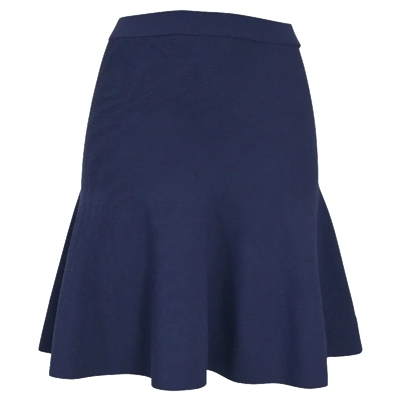 coral pencil skirts polished -Michael Kors Mini Skirt in Blue Wool