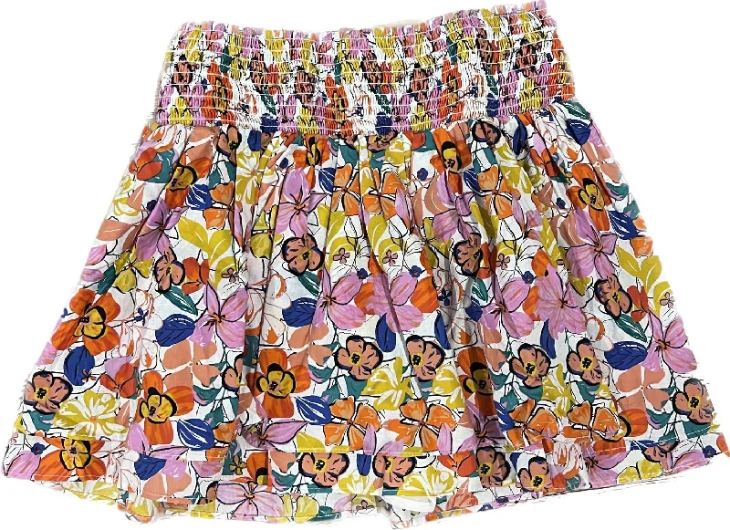 navy leather skirts bold -Pocket Of Daisies Skirt In Multi