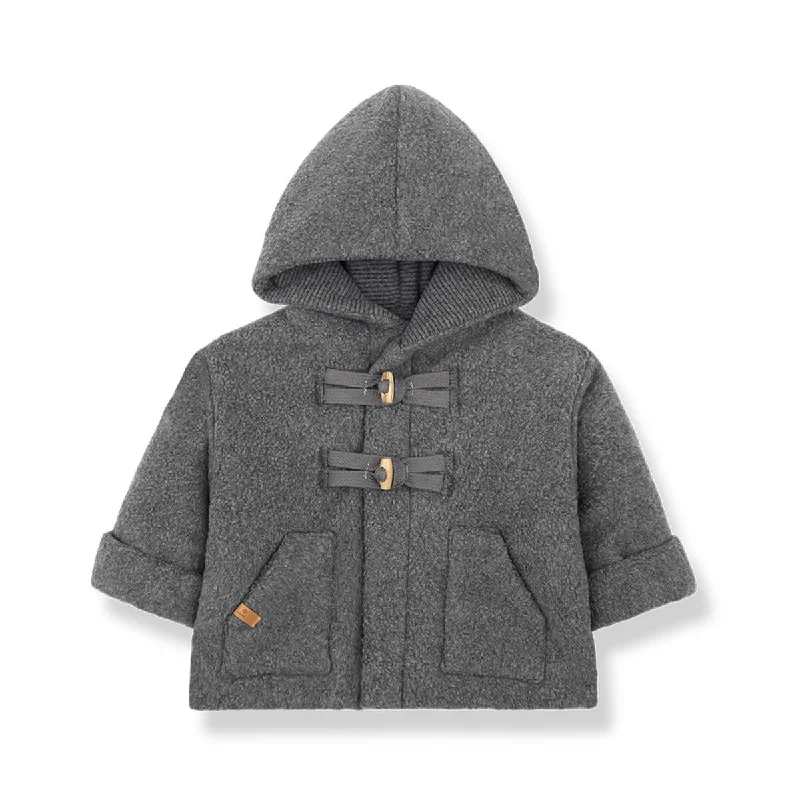 cardigan elegant mustard -1+ In The Family Edgar Grey Padded Hood Jacket