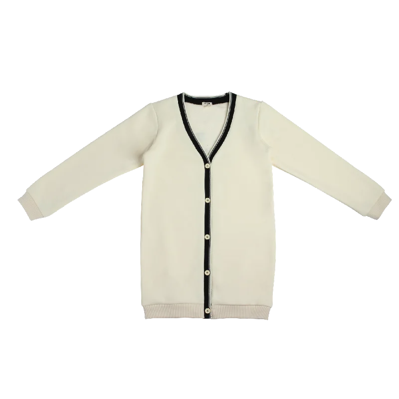 cardigan chic purple -Crew Kids White Caio Cardigan