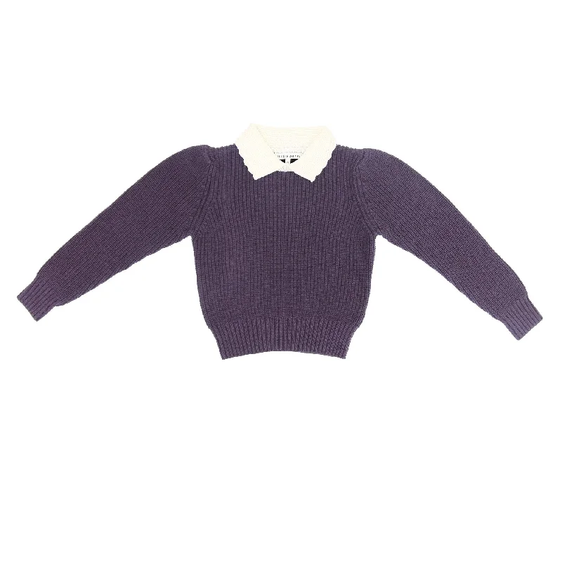 cardigan casual blend -Little Parni Plum Sweater