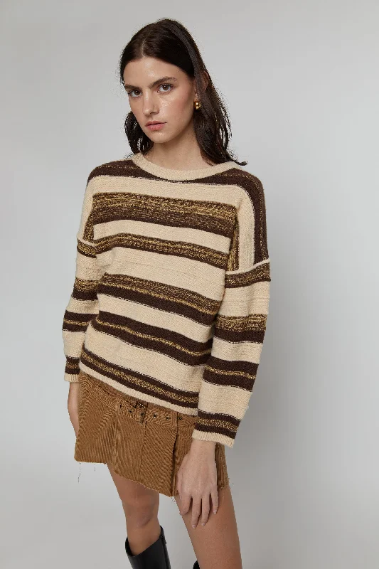 cardigan modern blend -STRIPED SWEATER