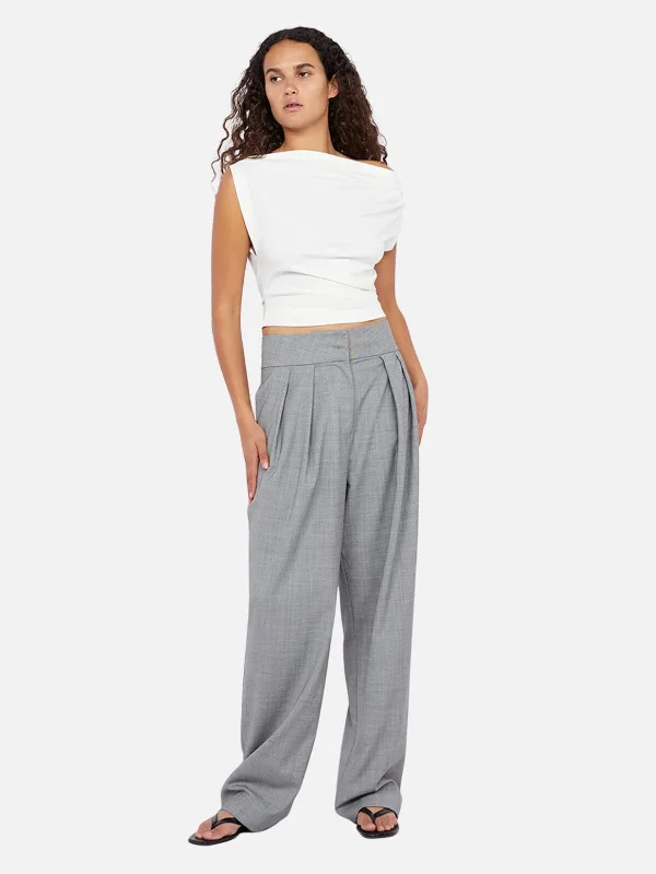 olive high waisted pants chic -Monika Pant - Salt & Pepper