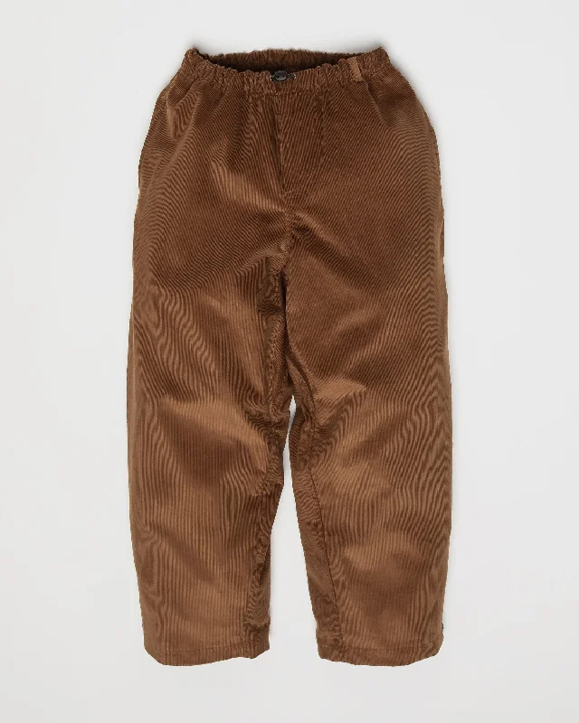 olive sweatpants relaxed -Corduroy Zama Pants - Tan Brown