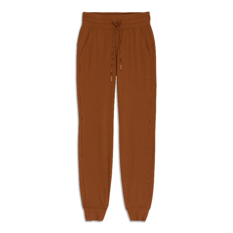 burnt orange straight pants bold -Ready To High-Rise Jogger - Resale