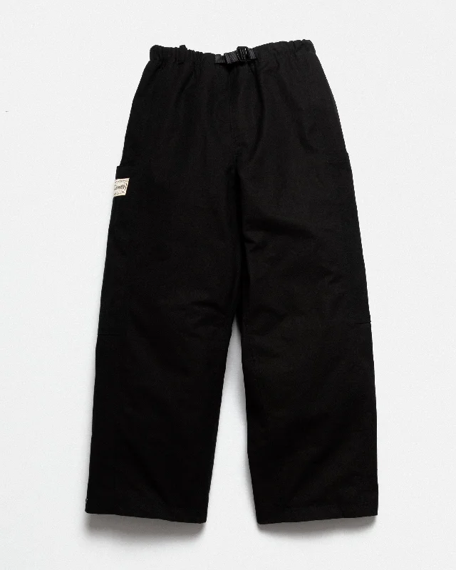 taupe jogger pants cozy -Studio Pants - Black